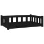 vidaXL Cama para perros madera maciza de pino negro 95,5x65,5x28 cm vidaXL Cama para perros madera maciza de pino negro 95,5x65,5x28 cm