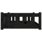 vidaXL Cama para perros madera maciza de pino negro 95,5x65,5x28 cm vidaXL Cama para perros madera maciza de pino negro 95,5x65,5x28 cm