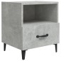 vidaXL Mesita de noche madera contrachapada gris hormigón vidaXL Mesita de noche madera contrachapada gris hormigón