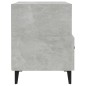 vidaXL Mesita de noche madera contrachapada gris hormigón vidaXL Mesita de noche madera contrachapada gris hormigón