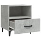 vidaXL Mesita de noche madera contrachapada gris hormigón vidaXL Mesita de noche madera contrachapada gris hormigón