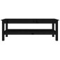 vidaXL Mesa de centro de madera maciza de pino negro 110x50x40 cm vidaXL Mesa de centro de madera maciza de pino negro 110x50x40 cm