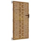 vidaXL Puerta de jardín acero corten diseño cuadrado 85x200 cm