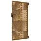 vidaXL Puerta de jardín acero corten diseño cuadrado 85x200 cm