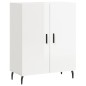 vidaXL Aparador de madera contrachapada blanco brillante 69,5x34x90 cm vidaXL Aparador de madera contrachapada blanco brillante 69,5x34x90 cm