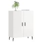 vidaXL Aparador de madera contrachapada blanco brillante 69,5x34x90 cm vidaXL Aparador de madera contrachapada blanco brillante 69,5x34x90 cm