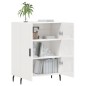 vidaXL Aparador de madera contrachapada blanco brillante 69,5x34x90 cm vidaXL Aparador de madera contrachapada blanco brillante 69,5x34x90 cm