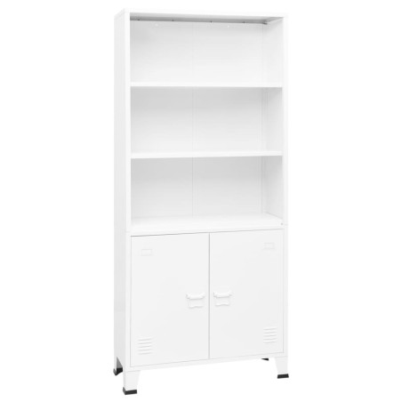 vidaXL Estantería industrial acero blanco 80x32x180 cm