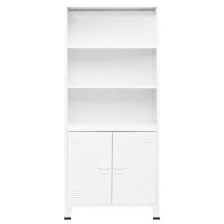 vidaXL Estantería industrial acero blanco 80x32x180 cm