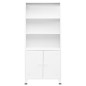vidaXL Estantería industrial acero blanco 80x32x180 cm