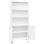 vidaXL Estantería industrial acero blanco 80x32x180 cm