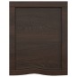 vidaXL Estante pared madera roble tratada marrón oscuro 40x50x(2-6) cm
