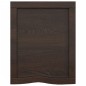 vidaXL Estante pared madera roble tratada marrón oscuro 40x50x(2-6) cm