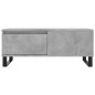 vidaXL Mesa de centro madera contrachapada gris hormigón 90x50x36,5 cm