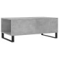 vidaXL Mesa de centro madera contrachapada gris hormigón 90x50x36,5 cm