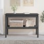 vidaXL Mesa consola madera maciza de pino gris 110x40x75 cm vidaXL Mesa consola madera maciza de pino gris 110x40x75 cm
