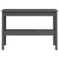vidaXL Mesa consola madera maciza de pino gris 110x40x75 cm vidaXL Mesa consola madera maciza de pino gris 110x40x75 cm