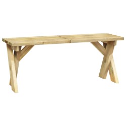 vidaXL Banco de jardín de madera de pino impregnada 110 cm 