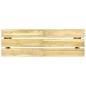 vidaXL Banco de jardín de madera de pino impregnada 110 cm vidaXL Banco de jardín de madera de pino impregnada 110 cm
