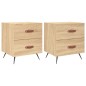 vidaXL Mesita noche 2 uds madera ingeniería roble Sonoma 40x35x47,5 cm vidaXL Mesita noche 2 uds madera ingeniería roble Sonoma 40x35x47,5 cm