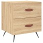 vidaXL Mesita noche 2 uds madera ingeniería roble Sonoma 40x35x47,5 cm vidaXL Mesita noche 2 uds madera ingeniería roble Sonoma 40x35x47,5 cm