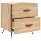 vidaXL Mesita noche 2 uds madera ingeniería roble Sonoma 40x35x47,5 cm vidaXL Mesita noche 2 uds madera ingeniería roble Sonoma 40x35x47,5 cm