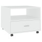 vidaXL Mesa de centro madera contrachapada blanco 55x55x40 cm vidaXL Mesa de centro madera contrachapada blanco 55x55x40 cm