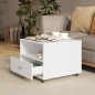 vidaXL Mesa de centro madera contrachapada blanco 55x55x40 cm vidaXL Mesa de centro madera contrachapada blanco 55x55x40 cm
