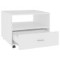 vidaXL Mesa de centro madera contrachapada blanco 55x55x40 cm vidaXL Mesa de centro madera contrachapada blanco 55x55x40 cm