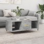vidaXL Mesa de centro madera contrachapada gris hormigón 102x50x40 cm vidaXL Mesa de centro madera contrachapada gris hormigón 102x50x40 cm