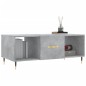 vidaXL Mesa de centro madera contrachapada gris hormigón 102x50x40 cm vidaXL Mesa de centro madera contrachapada gris hormigón 102x50x40 cm