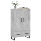 vidaXL Aparador alto madera de ingeniería gris hormigón 69,5x31x115 cm vidaXL Aparador alto madera de ingeniería gris hormigón 69,5x31x115 cm