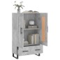 vidaXL Aparador alto madera de ingeniería gris hormigón 69,5x31x115 cm vidaXL Aparador alto madera de ingeniería gris hormigón 69,5x31x115 cm