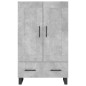 vidaXL Aparador alto madera de ingeniería gris hormigón 69,5x31x115 cm vidaXL Aparador alto madera de ingeniería gris hormigón 69,5x31x115 cm