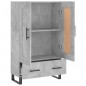 vidaXL Aparador alto madera de ingeniería gris hormigón 69,5x31x115 cm vidaXL Aparador alto madera de ingeniería gris hormigón 69,5x31x115 cm