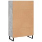 vidaXL Aparador alto madera de ingeniería gris hormigón 69,5x31x115 cm vidaXL Aparador alto madera de ingeniería gris hormigón 69,5x31x115 cm
