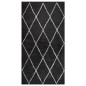 vidaXL Alfombra de pelo largo color crema y gris antracita 80x150 cm