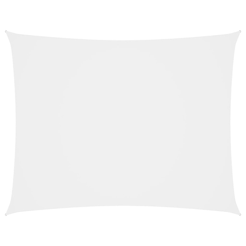 vidaXL Toldo de vela rectangular tela Oxford blanco 6x7 m vidaXL Toldo de vela rectangular tela Oxford blanco 6x7 m
