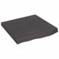 vidaXL Estante pared madera roble tratada marrón oscuro 60x60x(2-6) cm vidaXL Estante pared madera roble tratada marrón oscuro 60x60x(2-6) cm