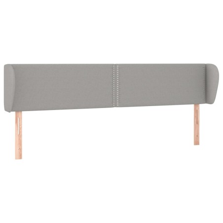vidaXL Cabecero de tela gris claro 163x23x78/88 cm