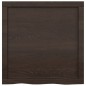 vidaXL Estante pared madera roble tratada marrón oscuro 60x60x(2-6) cm vidaXL Estante pared madera roble tratada marrón oscuro 60x60x(2-6) cm