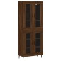 vidaXL Aparador alto madera contrachapada marrón roble 69,5x34x180 cm vidaXL Aparador alto madera contrachapada marrón roble 69,5x34x180 cm