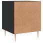 vidaXL Mesita de noche madera de ingeniería negro 40x40x50 cm vidaXL Mesita de noche madera de ingeniería negro 40x40x50 cm