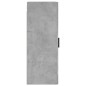 vidaXL Armario de pared gris hormigón 34,5x34x90 cm