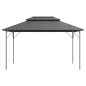 vidaXL Cenador con techo doble gris antracita 3x4 m vidaXL Cenador con techo doble gris antracita 3x4 m