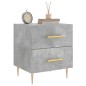 vidaXL Mesita noche 2 uds madera ingeniería gris hormigón 40x35x47,5cm vidaXL Mesita noche 2 uds madera ingeniería gris hormigón 40x35x47,5cm