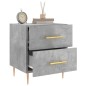 vidaXL Mesita noche 2 uds madera ingeniería gris hormigón 40x35x47,5cm vidaXL Mesita noche 2 uds madera ingeniería gris hormigón 40x35x47,5cm