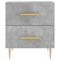 vidaXL Mesita noche 2 uds madera ingeniería gris hormigón 40x35x47,5cm vidaXL Mesita noche 2 uds madera ingeniería gris hormigón 40x35x47,5cm