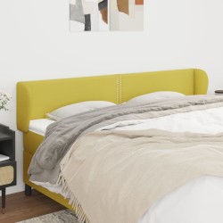 vidaXL Cabecero de tela verde 183x23x78/88 cm