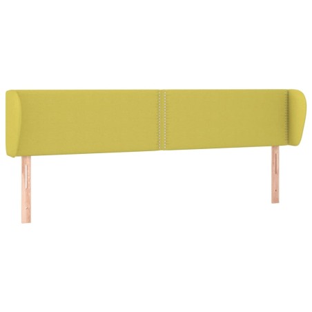 vidaXL Cabecero de tela verde 183x23x78/88 cm